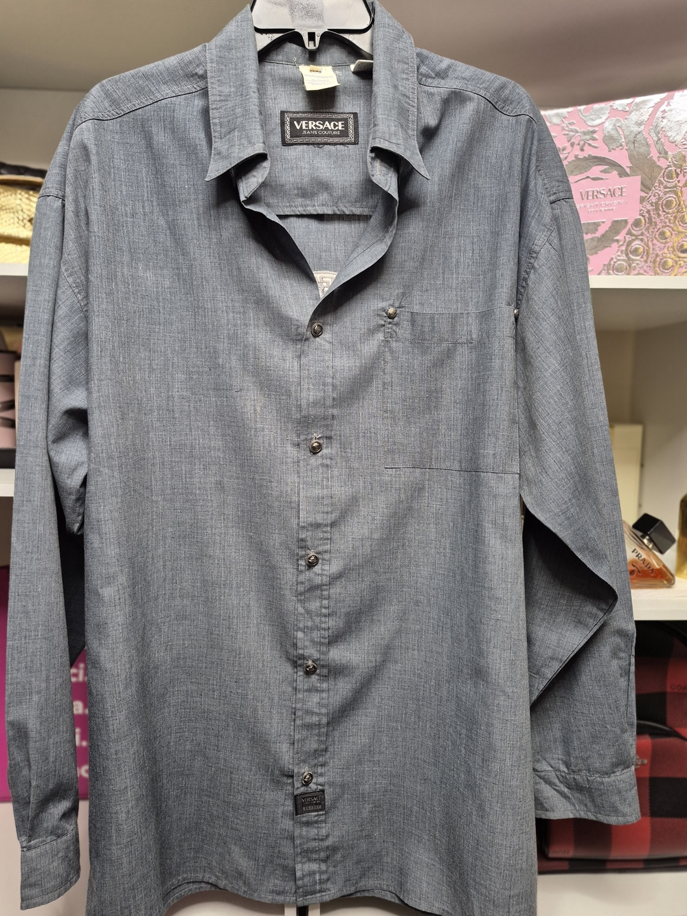 Men"s Authentic Vintage (90s) Versace Jeans Couture Shirt - Picture 8 of 10